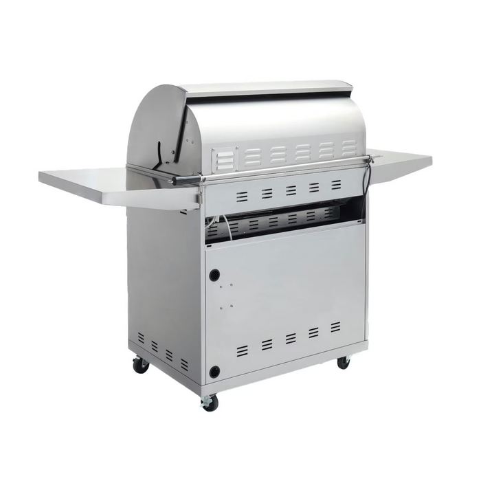 Blaze - BLZ-4LTE3MG - Premium LTE Marine Grade 32-Inch 4-Burner Built-In Gas Grill With Rear Infrared Burner & Grill Lights-Free Standing Rear view