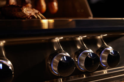Blaze LTE PRO 40-Inch 5-Burner Built-In Gas Grill - BLZ-5LTEPRO - Illuminated Control Knobs with Rotisserie Cooking - Detail