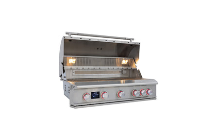 Blaze LTE PRO 40-Inch 5-Burner Built-In Gas Grill W/ Digital Temperature Screen & Rotisserie - BLZ-5LTEPRO