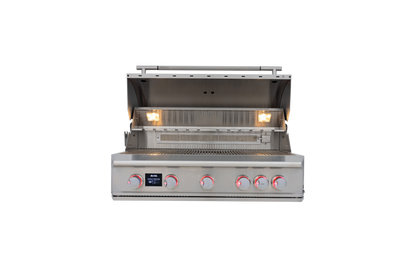 Blaze LTE PRO 40-Inch 5-Burner Built-In Gas Grill W/ Digital Temperature Screen & Rotisserie - BLZ-5LTEPRO