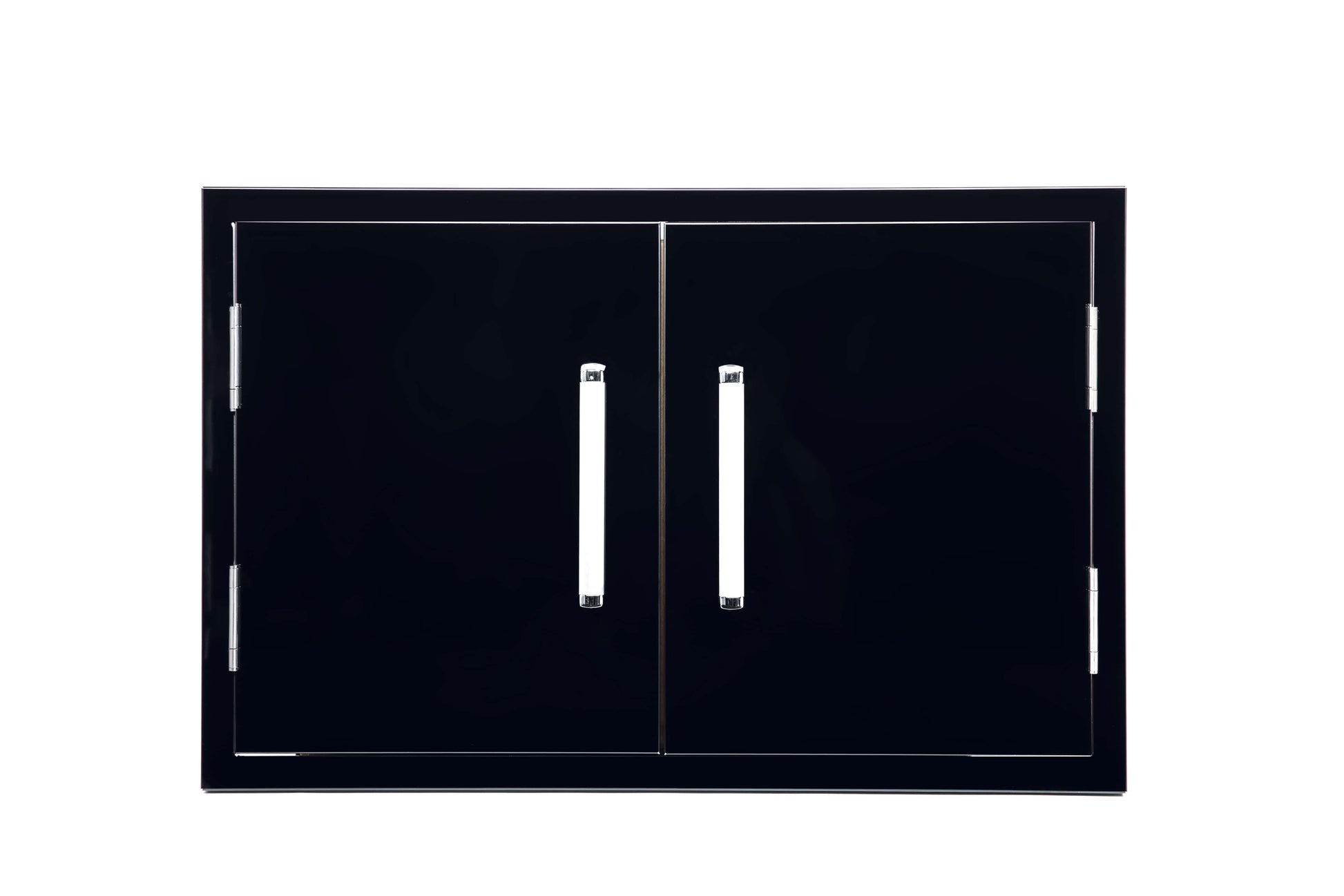 Bonfire Black Stainless Steel Outdoor Kitchen Storage Access door Black Series - CBADD-B - Front