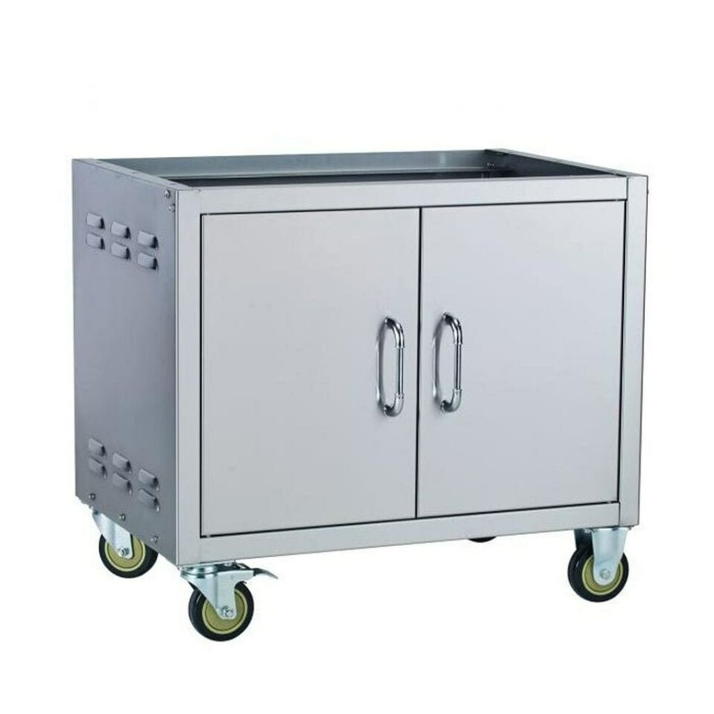 Bull 30" Pedestal Cart Bottom fits 30" Grills - 45551 - Closed Door Front View