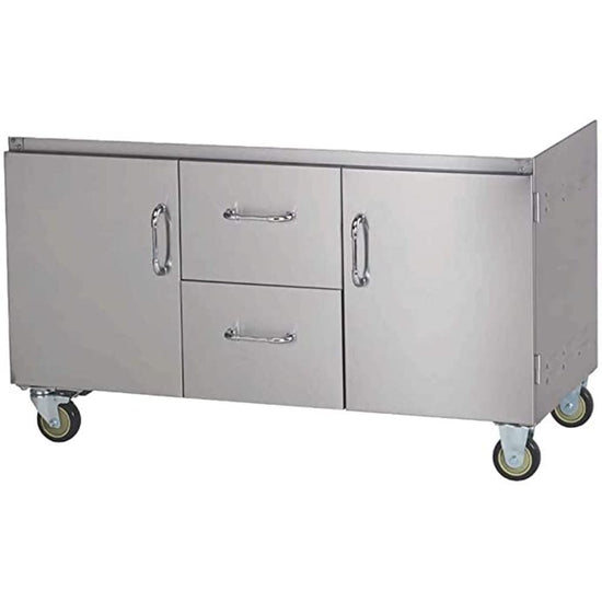 Bull Diablo / 7 Burner Premium Cart Bottom - 28038 - cart bottom with drawers and cabinet doors.