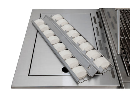 Bonfire Ceramic Briquettes on Stainless Steel Holder CBACB