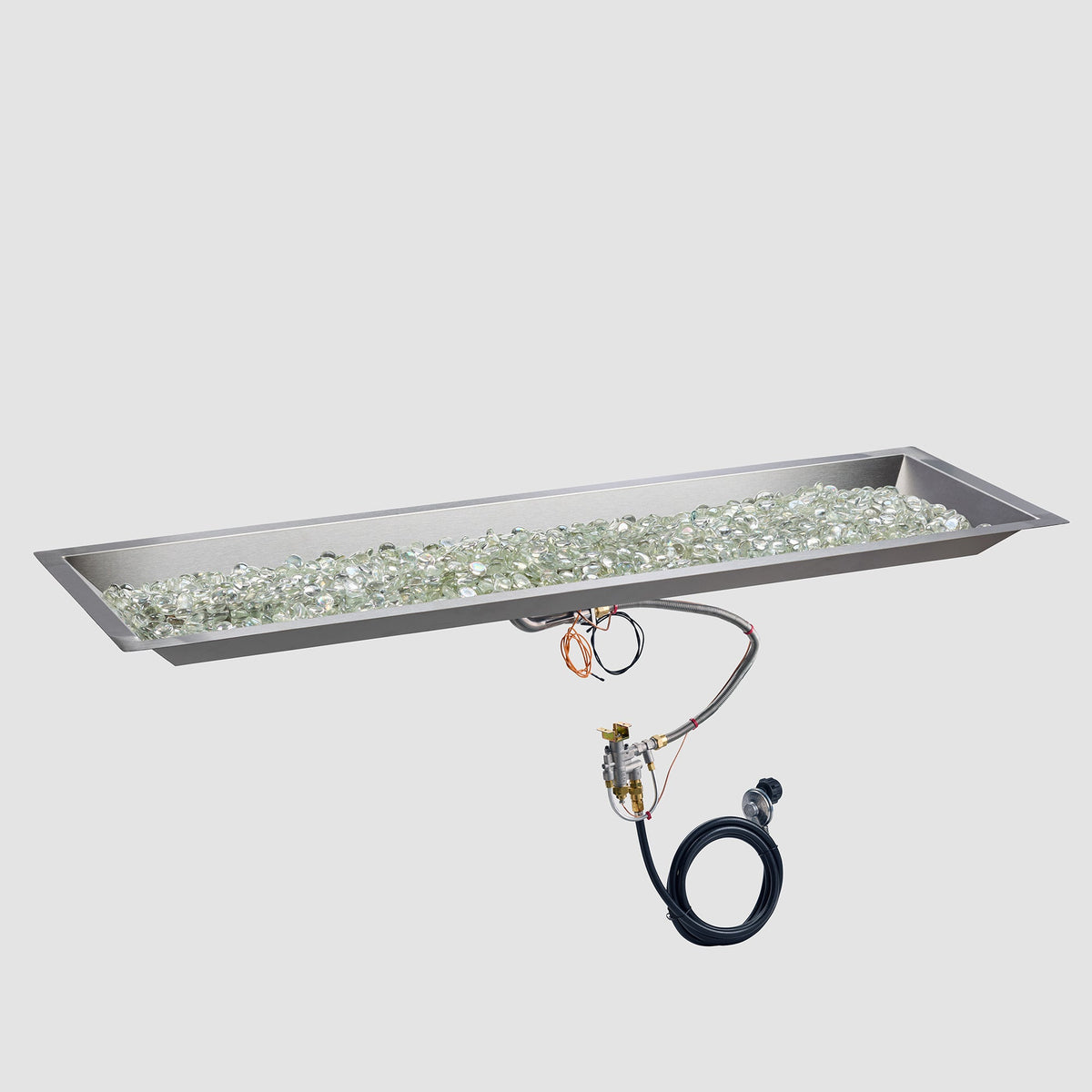 Outdoor GreatRoom Crystal Fire Plus 12 x 96-Inch Linear Stainless Steel Gas Burner - CFP1296 - image 5