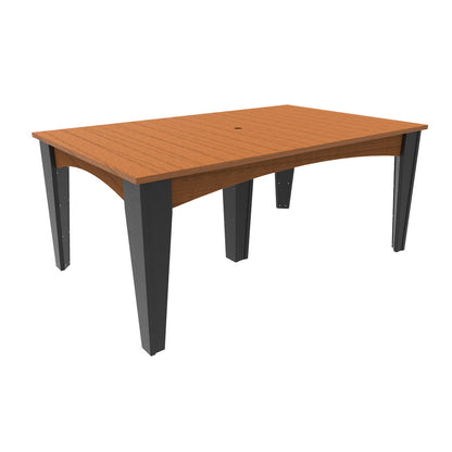 LuxCraft Island Dining Table (44″ x 72″ Rectangular) - IDT4472R