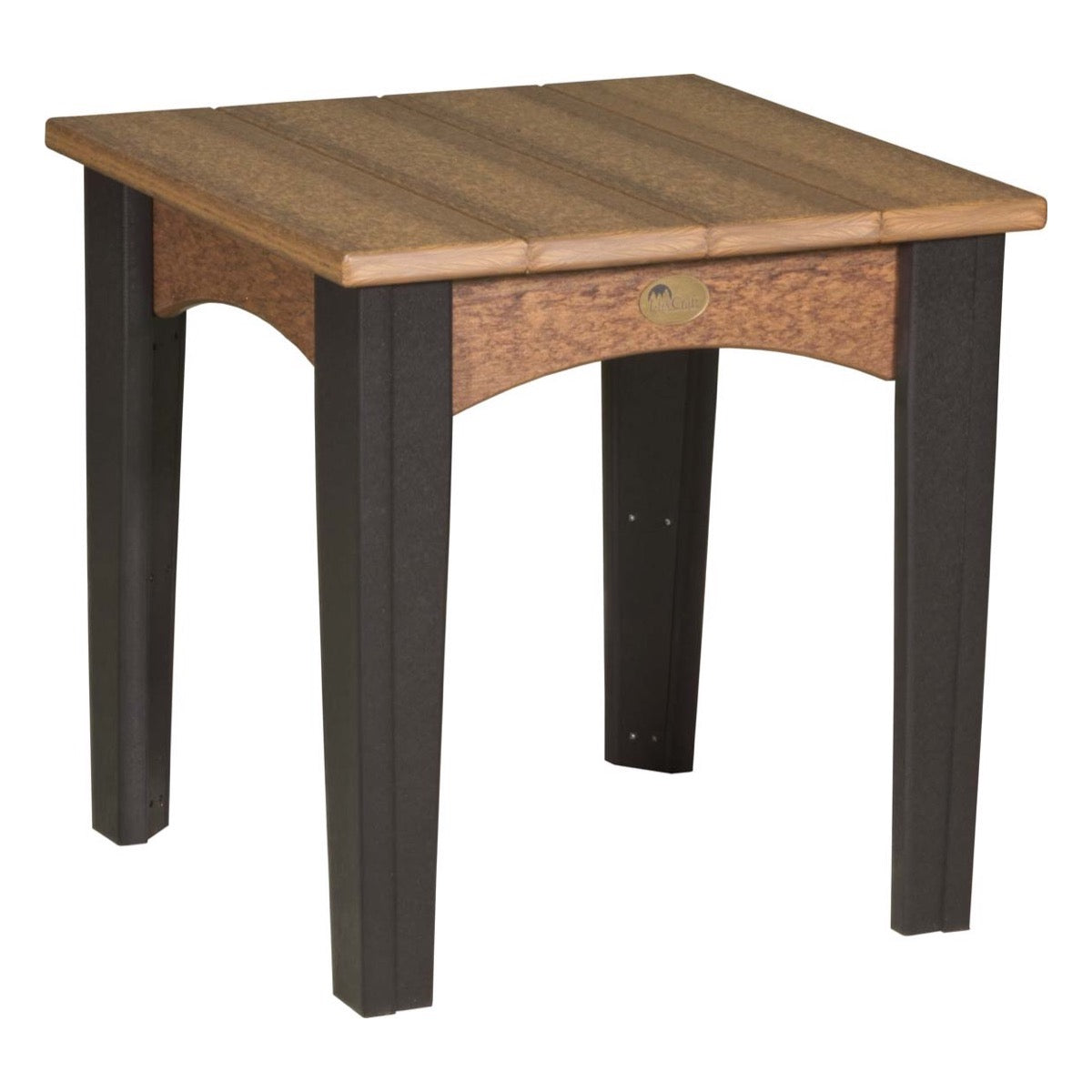 LuxCraft Island End Table - IET - Antique Mahogany / Black