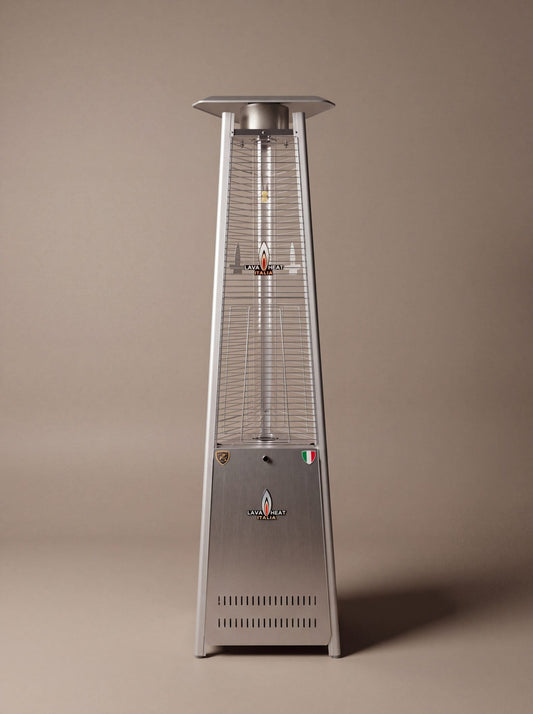 Lava Heat Italia Lava Lite patio heater in Stainless Steel – product view