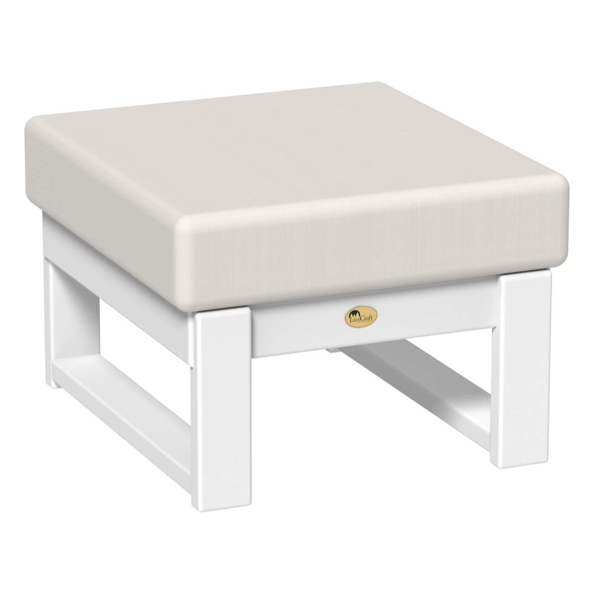 LuxCraft Lanai Deep Seating Ottoman - LDSO - White