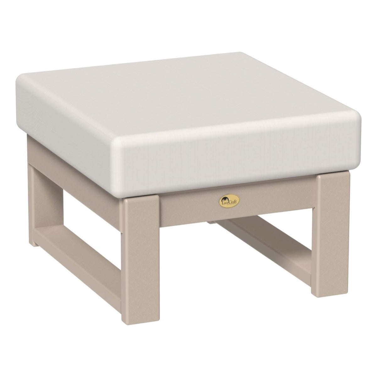 LuxCraft Lanai Deep Seating Ottoman - LDSO - Weatherwood