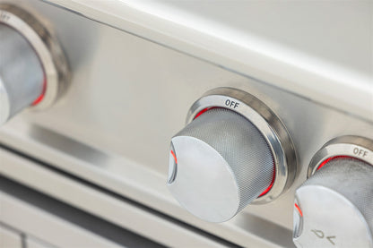 Blaze LTE PRO 40-Inch 5-Burner Built-In Gas Grill - BLZ-5LTEPRO - Red Knob Detail - Detail
