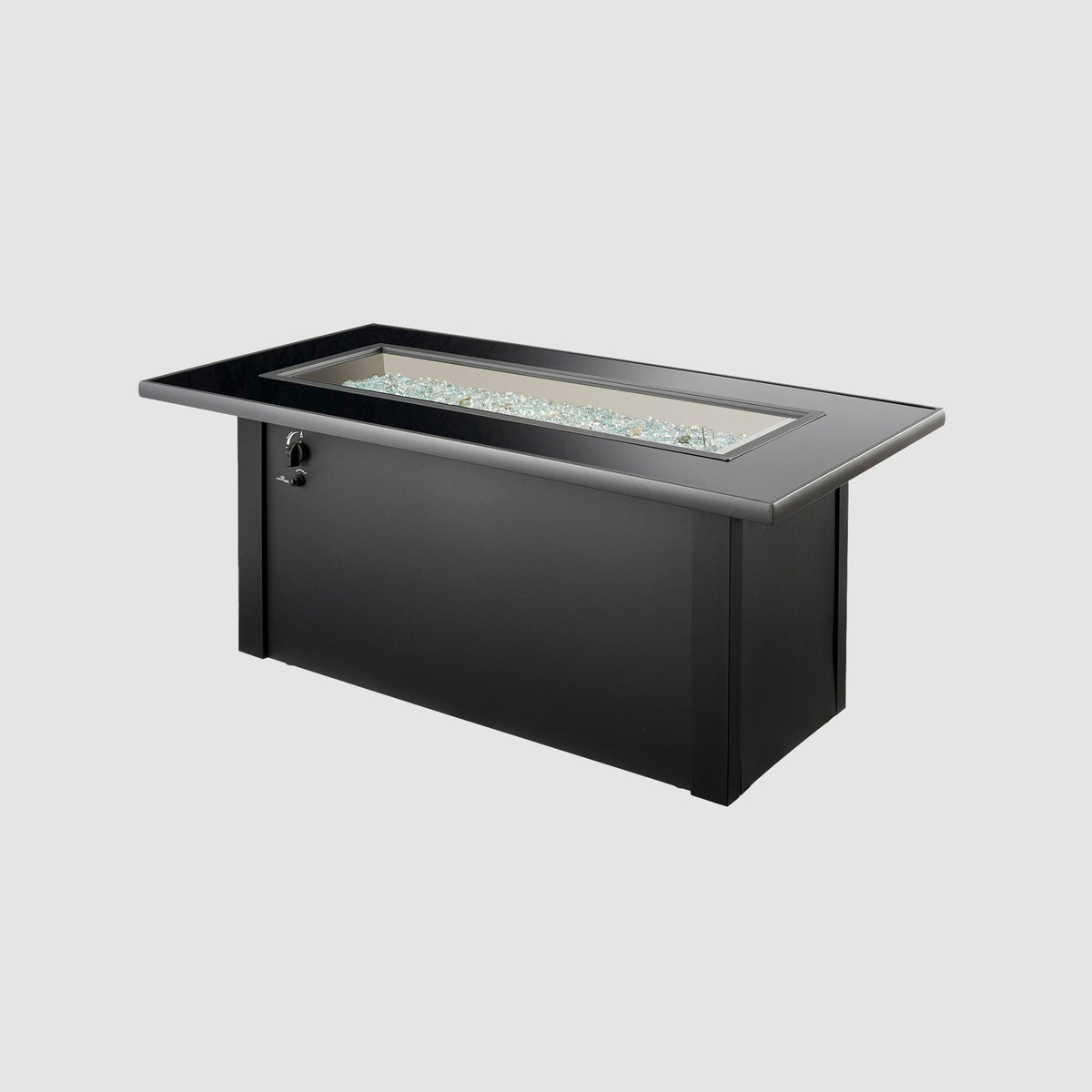 Outdoor GreatRoom Monte Carlo Linear Fire Pit Table in Black - MCR-1242-BLK-K - image 2