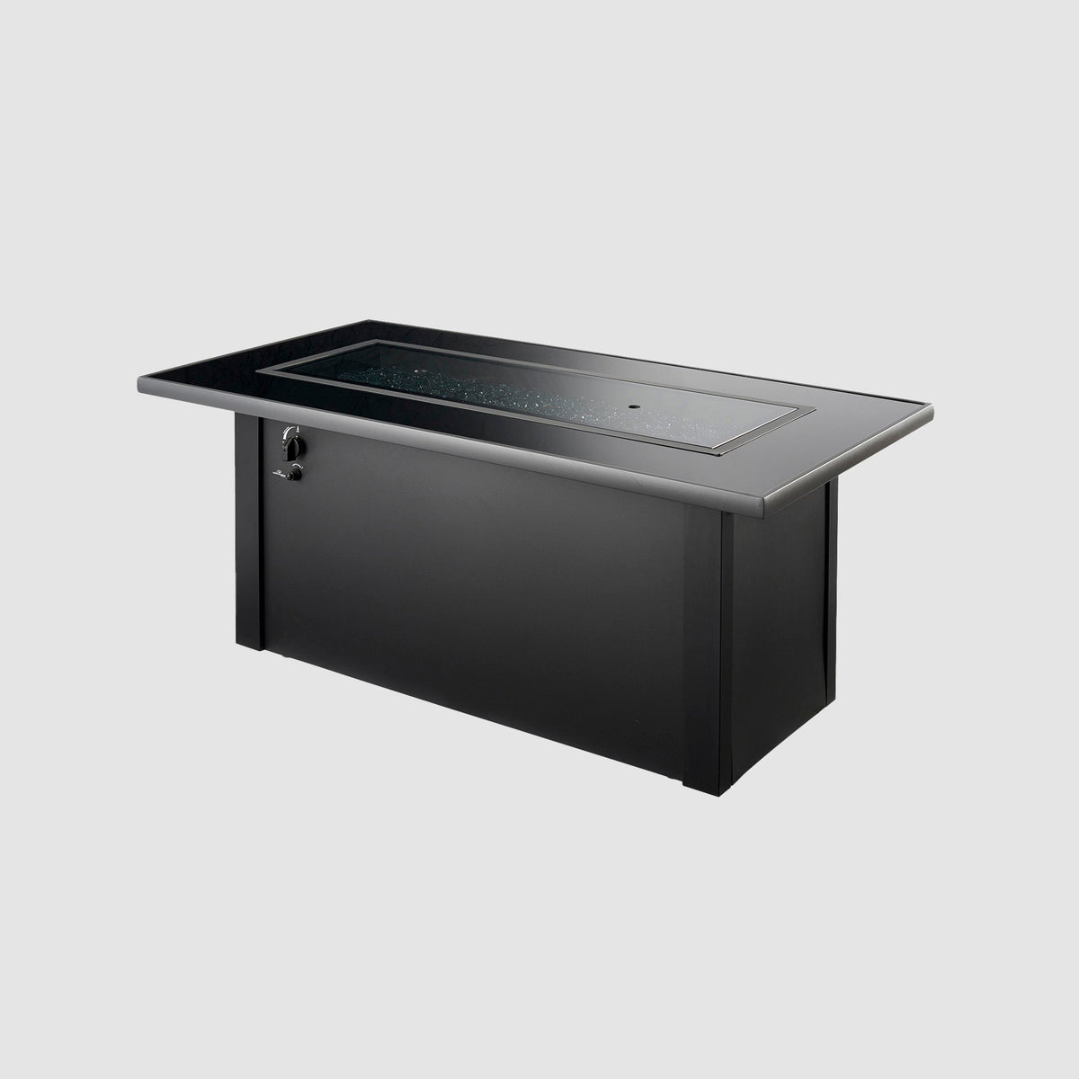 Outdoor GreatRoom Monte Carlo Linear Fire Pit Table in Black - MCR-1242-BLK-K - image 3