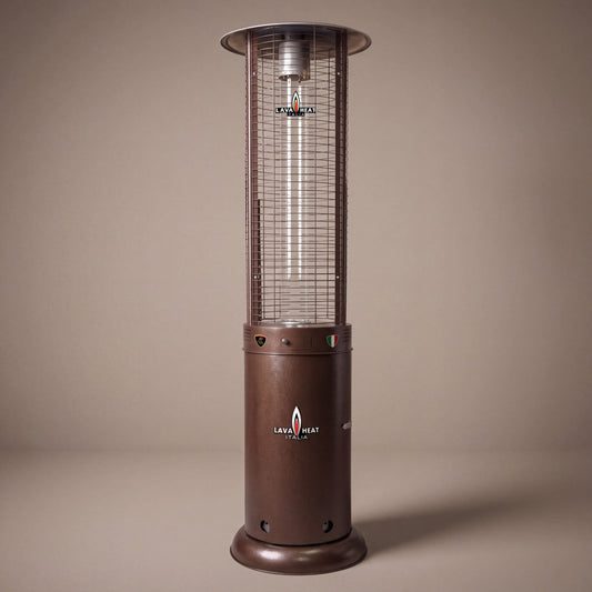 Lava Heat Italia Opus Lite patio heater in Heritage Bronze – product view