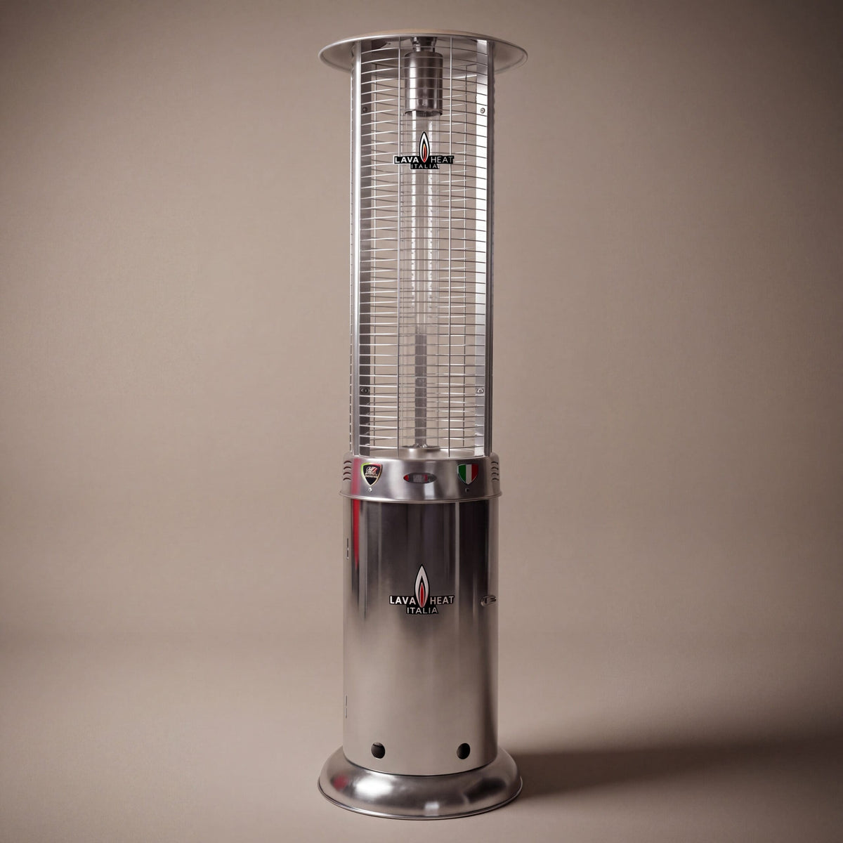 Lava Heat Italia Opus Lite patio heater in Stainless Steel – product view