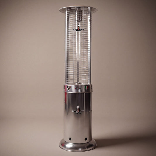 Lava Heat Italia Opus patio heater in Stainless Steel – product view