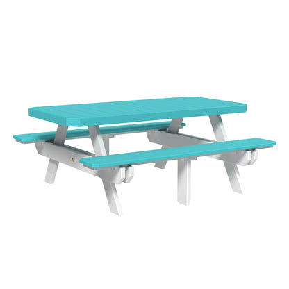 LuxCraft 6′ Rectangular Picnic Table - P6RPT