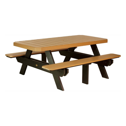 LuxCraft 6′ Rectangular Picnic Table - P6RPT