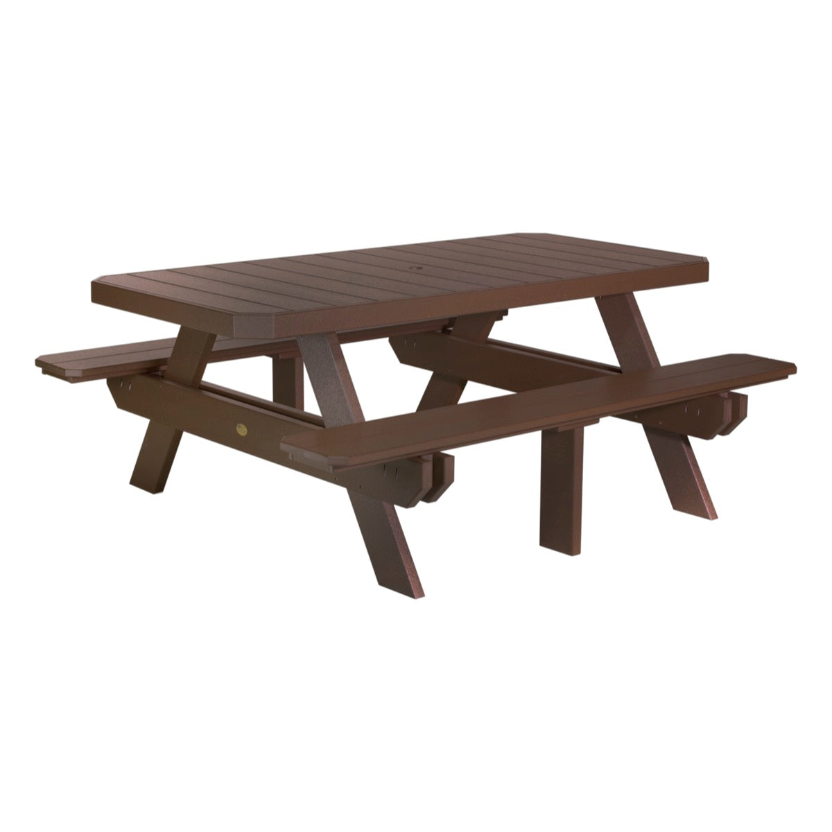 LuxCraft 6′ Rectangular Picnic Table - P6RPT