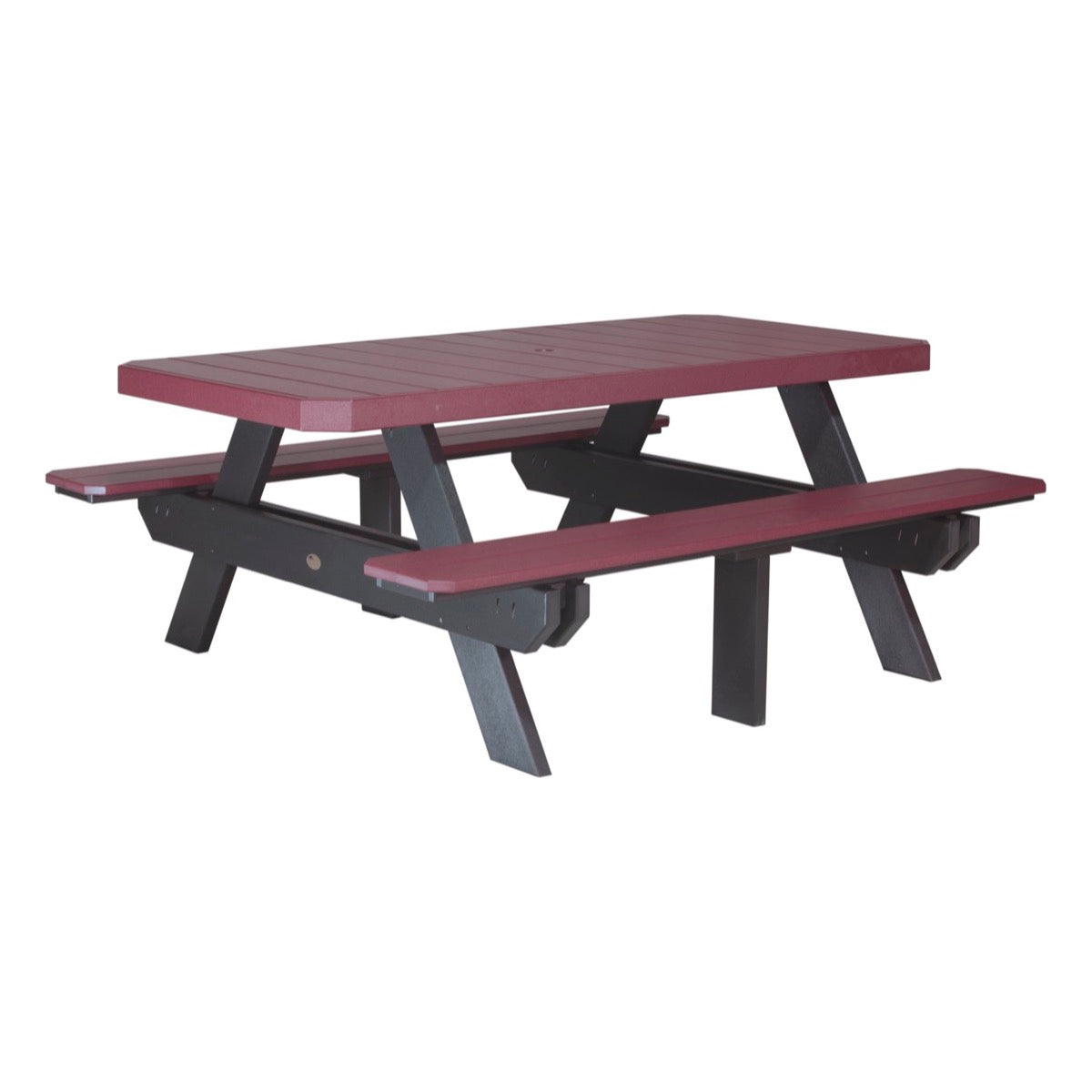 LuxCraft 6′ Rectangular Picnic Table - P6RPT