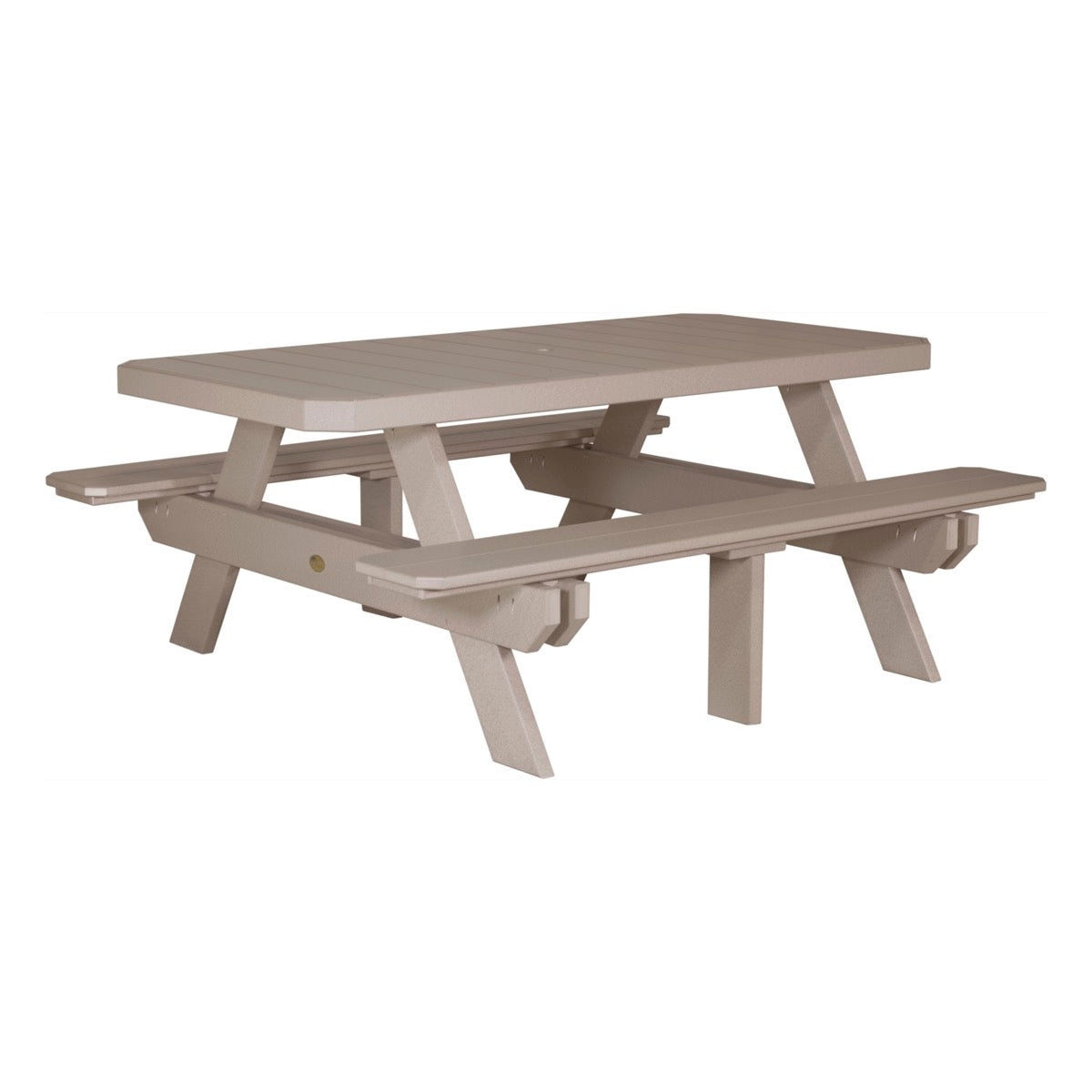 LuxCraft 6′ Rectangular Picnic Table - P6RPT