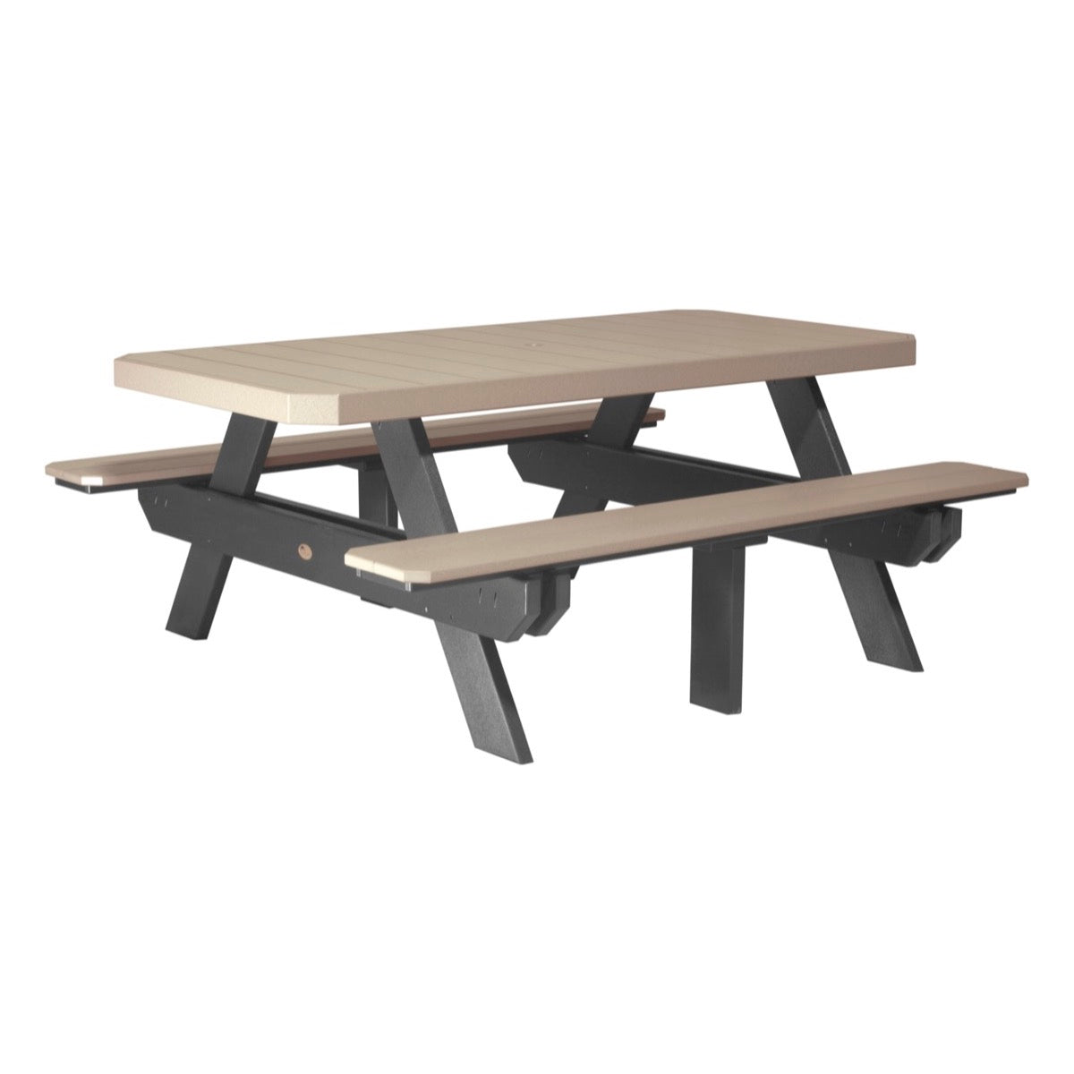 LuxCraft 6′ Rectangular Picnic Table - P6RPT