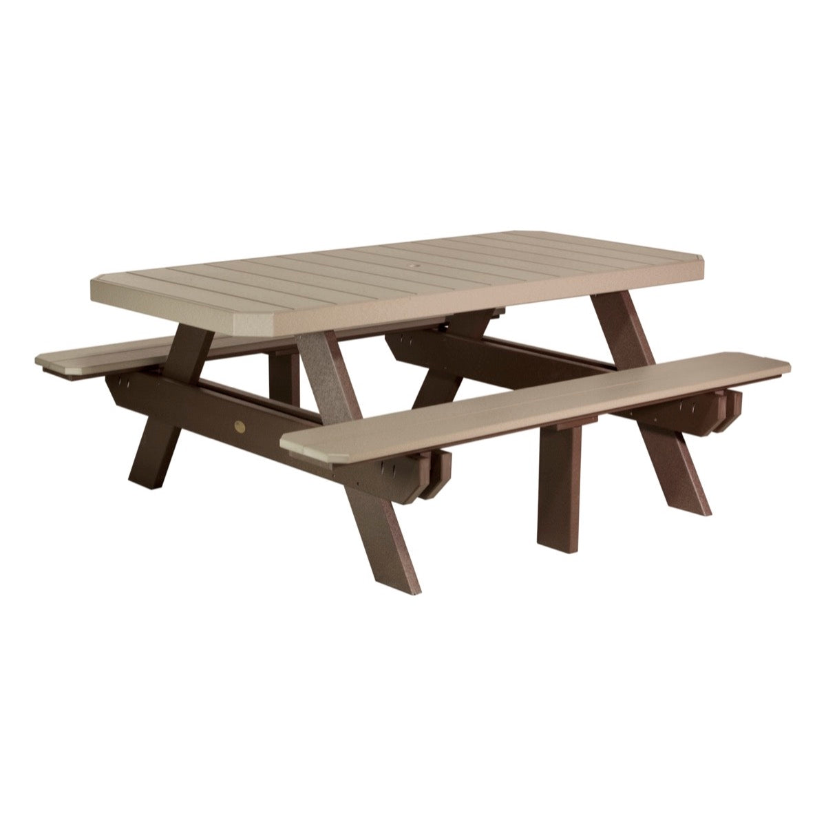 LuxCraft 6′ Rectangular Picnic Table - P6RPT