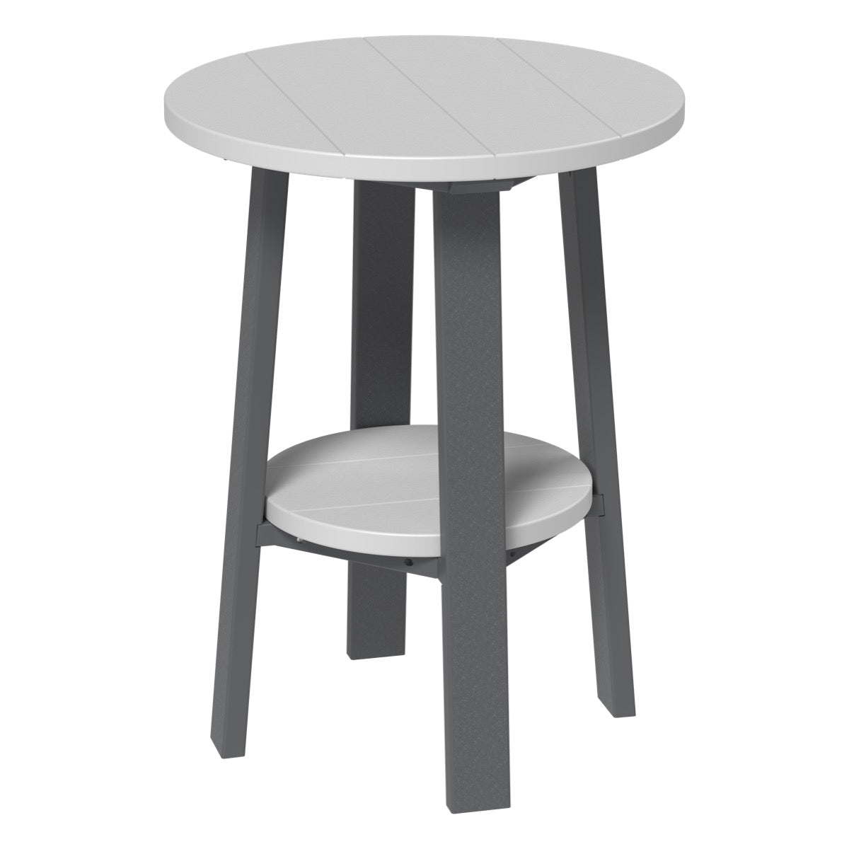 LuxCraft Deluxe End Table 28″ - PDET28 - Dove Gray / Slate