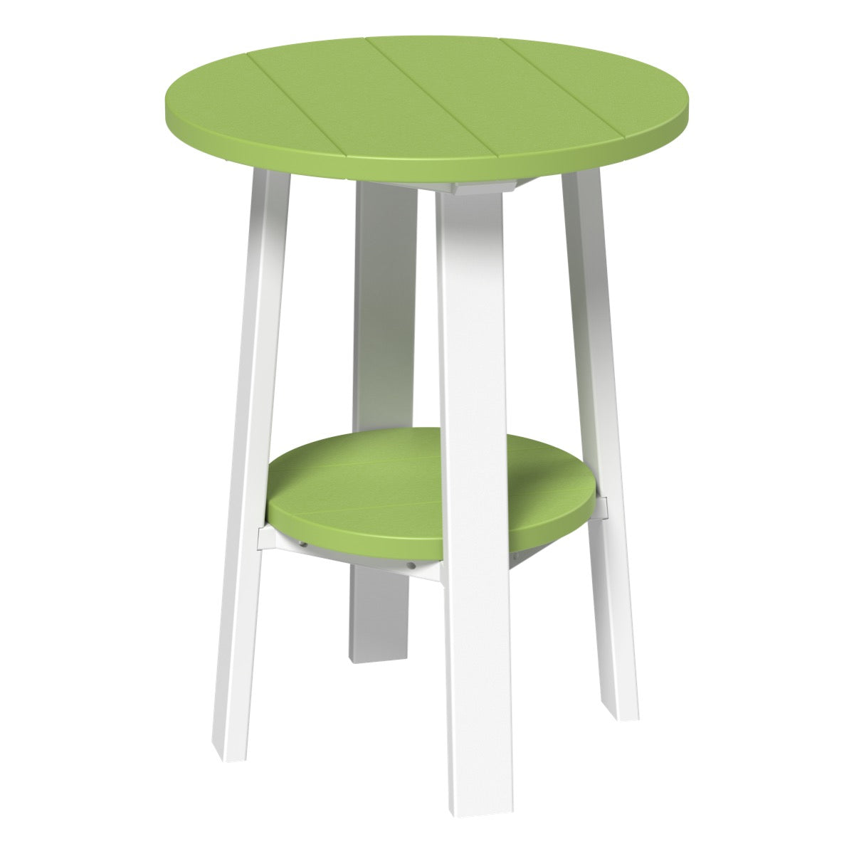 LuxCraft Deluxe End Table 28″ - PDET28 - Lime Green / White