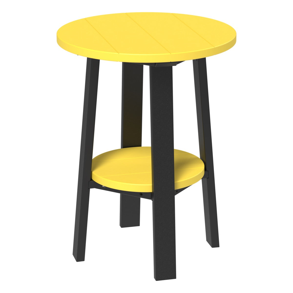 LuxCraft Deluxe End Table 28″ - PDET28 - Yellow / Black