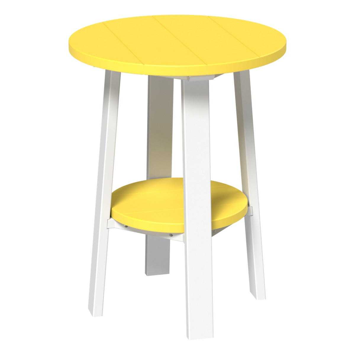 LuxCraft Deluxe End Table 28″ - PDET28 - Yellow / White