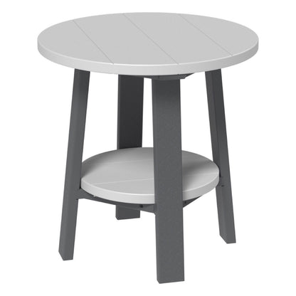 LuxCraft Deluxe End Table - PDET - Dove Gray / Slate