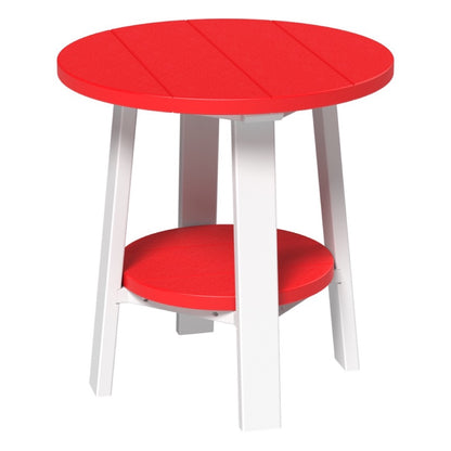 LuxCraft Deluxe End Table - PDET - Red / White