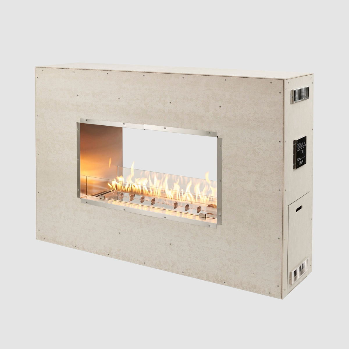 Outdoor GreatRoom 40-Inch See-Through Ready-to-Finish Outdoor Natural Gas Fireplace with Electronic Ignition - RSTL-40DNG