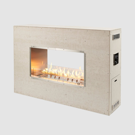 Outdoor GreatRoom 40-Inch See-Through Ready-to-Finish Outdoor Natural Gas Fireplace with Electronic Ignition - RSTL-40DNG