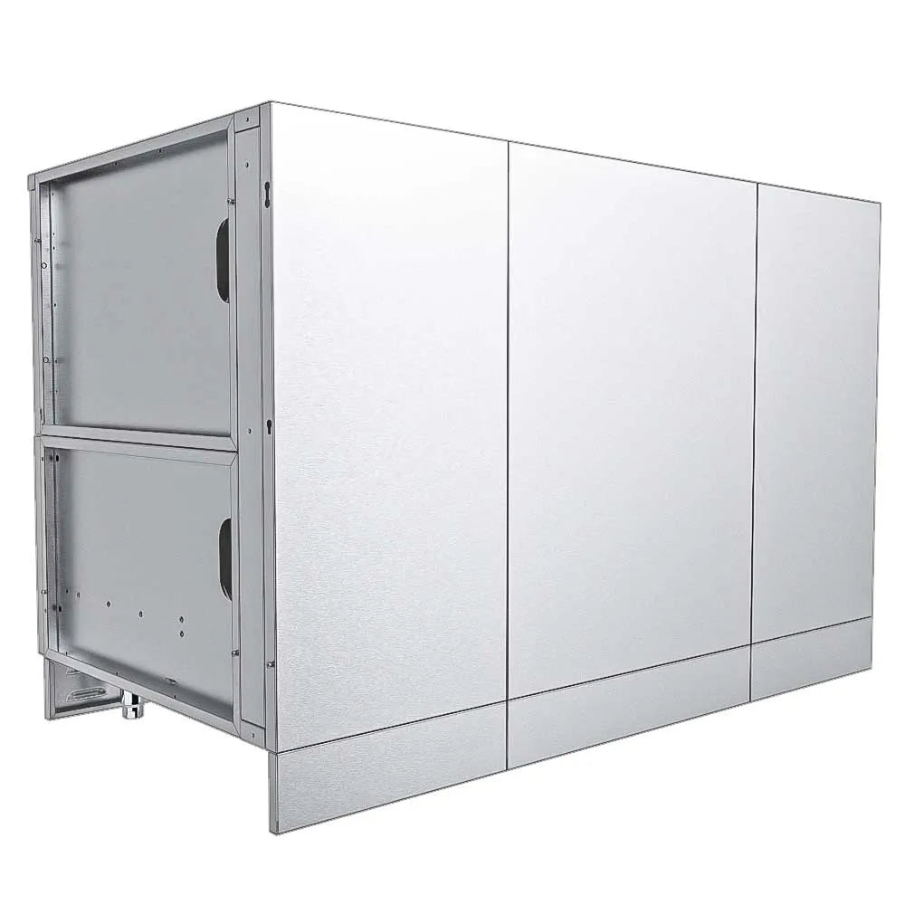 Sunstone 52 In. Sunstone Base Cabinet for UpTo 44 In. Width Cut-Out Pellet Grill SAC52HGDC - Back Angled View