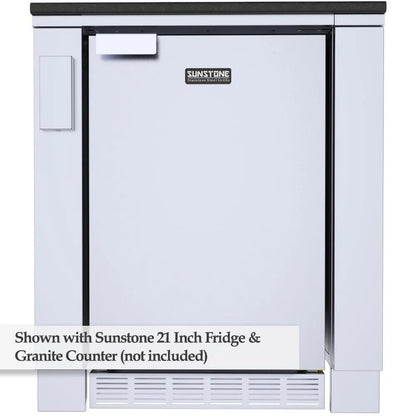 Sunstone 30″ Appliance Cabinet for up to 21″ wide Fridge – SAC30APC - Angled View