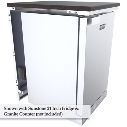 Sunstone  4″ Combo Left & Right Appliance Partition Panels Package – SCC4SPEL & SCC4SPER - Angled View
