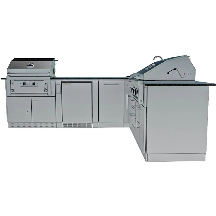 THE TEXAS TANGO 19FT Outdoor Cabinet large Island Package – SCPTXTANGO19 - Angled View