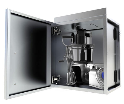 Sunstone 18″Upper Wall Left Swing Door Cabinet – SWC18CSDL - Open Door