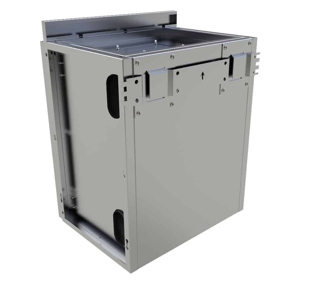 Sunstone 18″ Upper Wall Right Swing Door Cabinet – SWC18CSDR - Back Side View