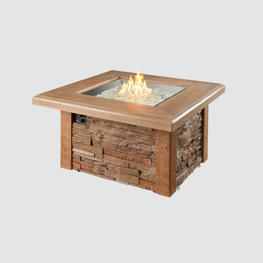 Outdoor GreatRoom Sierra Square Fire Pit Table - SIERRA-2424-M-K
