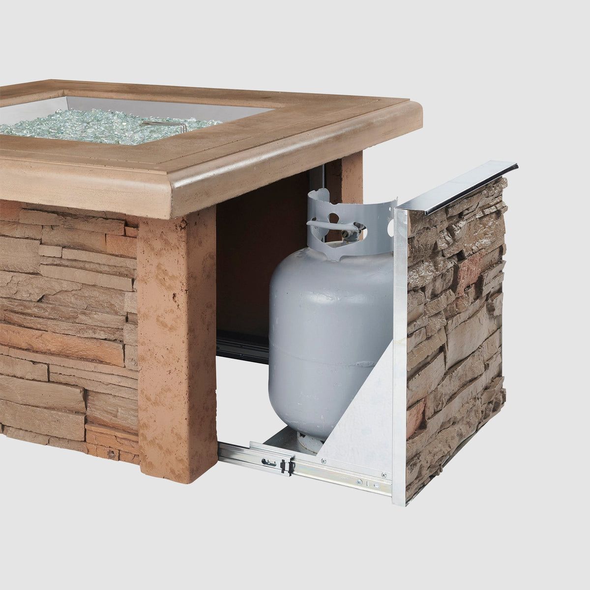 Outdoor GreatRoom Sierra Square Fire Pit Table - SIERRA-2424-M-K - image 4