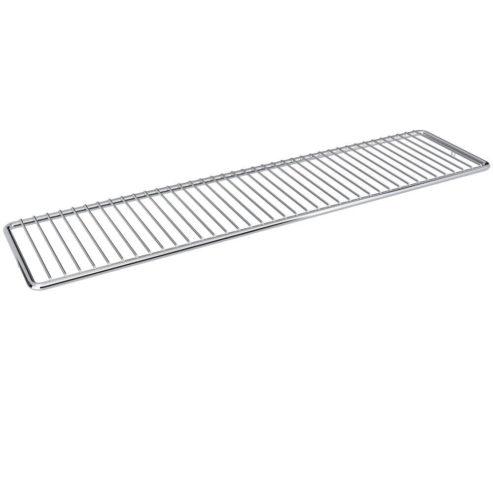 Sunstone Warming Rack for Sunstone 28" Grill IR - P-Wrack-3B - Angled view of metal warming rack with horizontal bars.