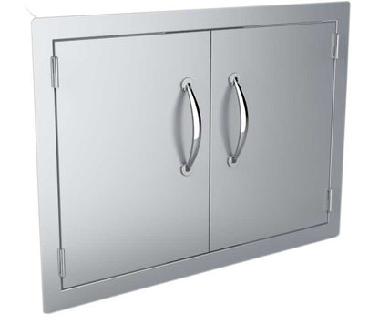 Sunstone 30" Double Door Flush Mount - A-DD30 - Flush-mounted double door stainless steel panel.