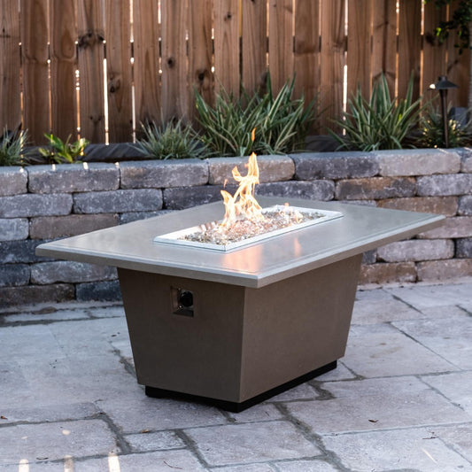 American Fyre Designs Cosmopolitan 54 Inch Rectangular Fire Pit Table 635-SM-11-M4C, photo 1