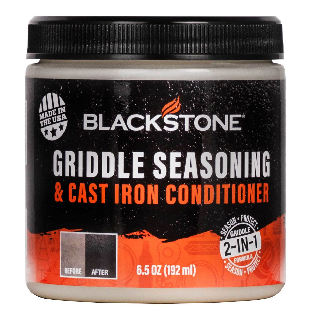 Blackstone griddle seasoning and cast iron conditioner, 6.5 oz. tub