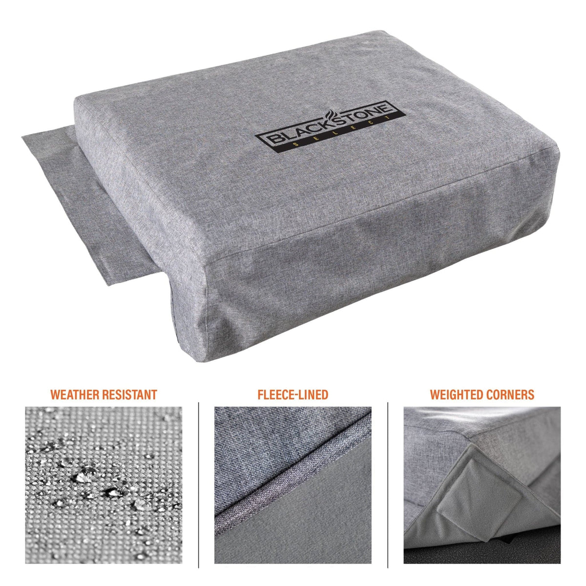 Blackstone 28-inch XL drop-in griddle cover, weighted corners, fleece lining and fabric