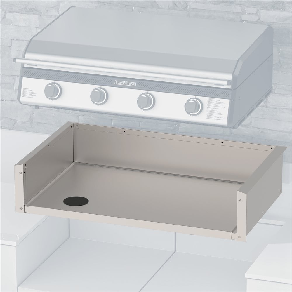 Blackstone 36-inch drop-in griddle insulating jacket, jacket shown below the griddle