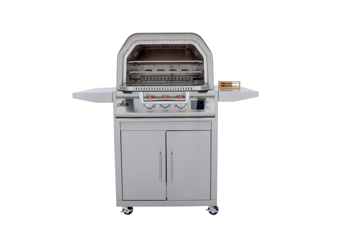 Blaze cart for the 26-inch outdoor oven, shown with the BLZ-LTE3OVN oven (sold separately)